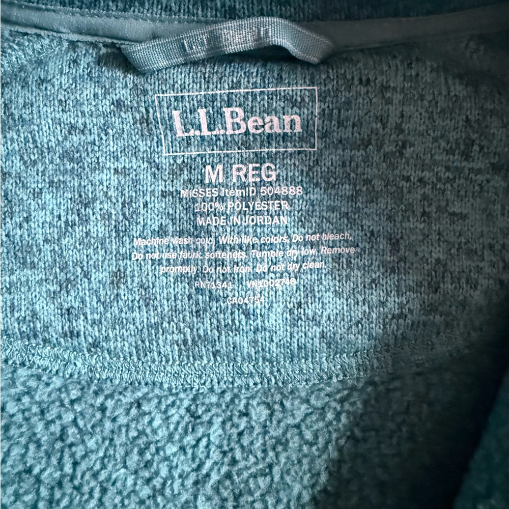 Women's L.L.Bean Sweater Fleece Full-Zip Jacket - Picture 4 of 4